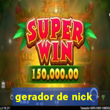 gerador de nick